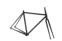 Pure Fix Fixed Gear Track Bike Frame Set, 54cm/Medium, Matte Black