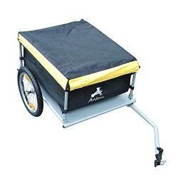 Aosom Elite Bike Cargo / Luggage Trailer – Yellow / Black