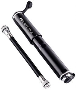 Mini Bike Pump by Pro Bike Tool – Fits Presta and Schrader – High Pressure PSI ̵ ...