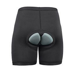 Baleaf Men’s 3D Padded Cycling Mesh Breathable Underwear Shorts Black Size L