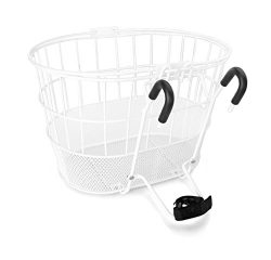 Colorbasket Mesh Bottom Lift-Off Bike Basket, White