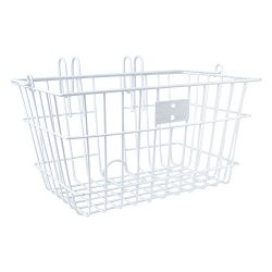 SunLite Wire Lift-Off Front Basket, White