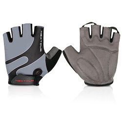 Cycling Gloves Mountain Bike Gloves Half Finger Road Racing Riding Gloves with Light Anti-slip S ...