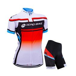 ZEROBIKE Women’s Short Sleeve Cycling Jersey Jacket Cycling Shirt Quick Dry Breathable Mou ...