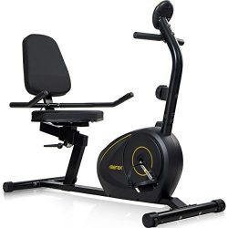 Merax RB1020 Magnetic Recumbent Bike Exercise Bike Fitness Stationary Bicycle (Black)