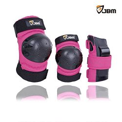 JBM Adult / Child Knee Pads Elbow Pads Wrist Guards 3 In 1 Protective Gear Set For Multi Sports  ...