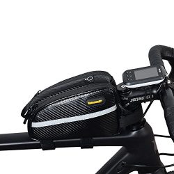 Waterproof Bike Top Tube Bag Front Frame Bag Double Zipper Design Bicycle Bag Professional Bicyc ...