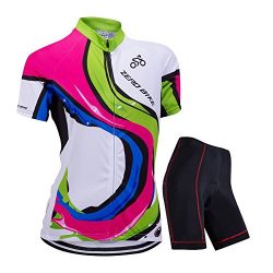 ZEROBIKE Women’s Short Sleeve Cycling Jersey Jacket Cycling Shirt Quick Dry Breathable Mou ...