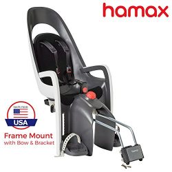 Hamax Caress Rear Child Bike Seat (Grey/White, Frame Mount)