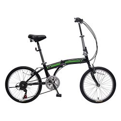 IDS Home Unyousual U Arc Folding City Bike Bicycle 6 Speed Steel Frame Shimano Gear Wanda Tire,  ...