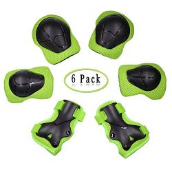 Dostar Kid’s Adjustable Sports Safety Protective Gear Set – Children Knee Pads Elbow ...