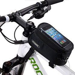 ArcEnCiel Water Resistant Front Top Tube Pannier Bike Frame Storage Bag Mobile Phone Holder ≤ 5. ...