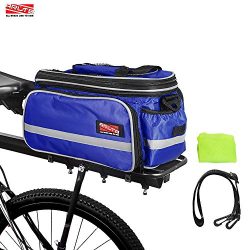 Arltb Bike Rear Bag (3 Colors) 20 – 35L Waterproof Bicycle Trunk Bag with Rain Cover Shoul ...