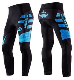 Sponeed Bicycle Clothing Men Winter Bike Pants Padded Bicycling Tights Long Sleeve Riding Pant A ...