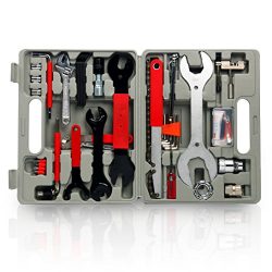 YaeTek 48 Pcs Multi-Function Bicycle Maintenance Tools Set Bike Repair Tool Kit with Portable Case