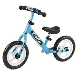 Enkeeo 12 Sport Balance Bike No Pedal Walking Bicycle with Carbon Steel Frame, Adjustable Handle ...