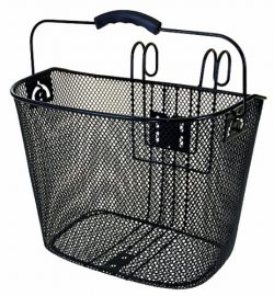 Ventura Easy Mount Mesh Bicycle Basket (Black)