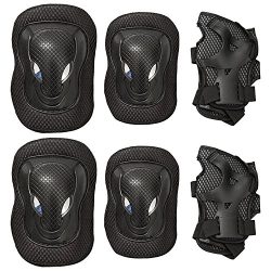 Adult Knee Pads Elbow Pads Wrist Guards 3 In 1 Set for Mountain Bike Motorcycle Soft Protective  ...