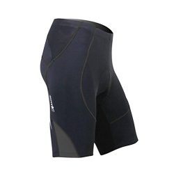 SANTIC Cycling Men’s Shorts Biking Bicycle Bike Pants Half Pants 4D COOLMAX Padded Black/G ...