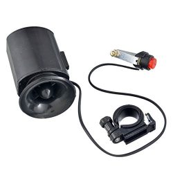 6 Sounds Super Loud Electronic Bicycle Bell with Bike Horn Siren Ring Alarm Speaker 1 Pcs