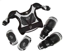 Fox Titan Youth Combo Pack – Bundle with Roost Protector, Knee Guards, Elbow Guards for Di ...