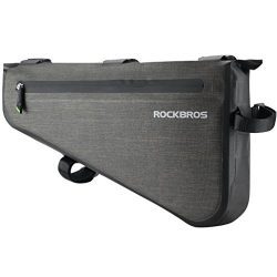 RockBros 100% Waterproof Bike Bag Triangle Large Cycling Tube Pouch Quick Release Frame Bag 8L