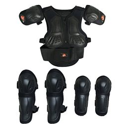 Kids Motorcycle Armor Suit Dirt Bike Chest Spine Protector Back Shoulder Arm Elbow Knee Protecto ...