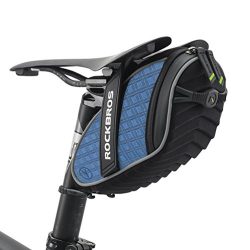 RockBros Bicycle 3D Shell Saddle Bag Cycling Seat Pack for Mountain Road Bike Blue