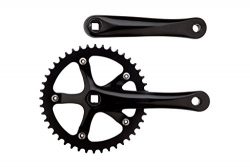 Pure Fix 44T Fixie Crankset for Fixed Gear Bike, Black, 44T