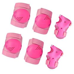 Child Kids’ Protective Gear Set, Knee Pads Elbow Pads with Wrist Guards for Cycling Inline Rolle ...