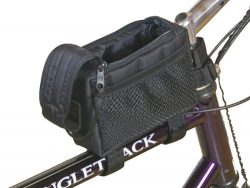 Bushwhacker Diablo Black – Bicycle Top Tube Bag Cycling Frame Pack Bike Stem Bag Rear Fron ...