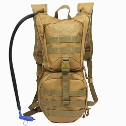 Hydration Pack Tactical Backpack with 3L Water Bladder Reservoir for Hiking Cycling Hunting Runn ...