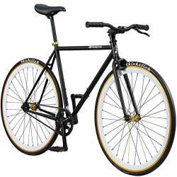 Pure Fix Original Fixed Gear Single Speed Bicycle, Mike Black/White, 50cm/Small