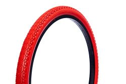 Wanda Beach Cruiser Tires, Red, 26″/One Size