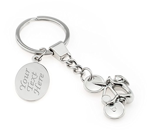 Personalised Racing / Road Bicycle / Bike Keyring in Presentation ...