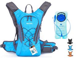 WACOOL 2L Waterproof Hydration Bladder Pack, Cycling Backpack, Lightweight Daypack (Blue and 2L  ...