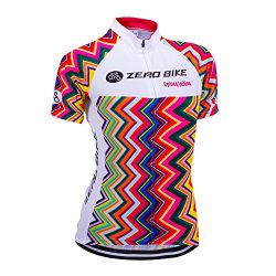 ZEROBIKE Women’s Short Sleeve Cycling Jersey Jacket Cycling Shirt Quick Dry Breathable Mou ...