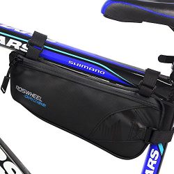 Bike Bag, Intsun Bicycle Triangle Frame Bag Nylon Water Resistant Bicycle Bag Bike Storage Bag U ...