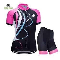 ZEROBIKE Women’s Short Sleeve Cycling Jersey Jacket Cycling Shirt Quick Dry Breathable Mou ...