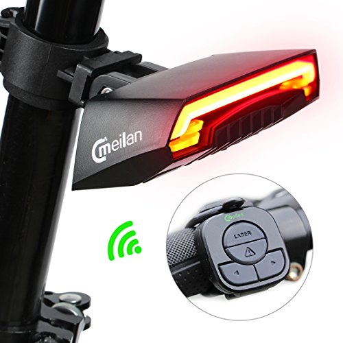 Meilan Smart Bike Tail Light X5 USB Rechargeable with Wireless Rem ... - 51q5DSCRx8L