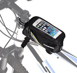 ArcEnCiel Bike Frame Bag Bicycle Top Tube Pouch Waterproof Cell Phone Holder ≤ 5.7″ Touch  ...