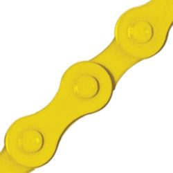 KMC Z410 Bicycle Chain (1-Speed, 1/2 x 1/8-Inch, 112L, Yellow)