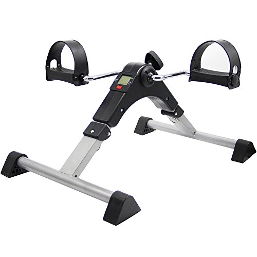 Hausse Folding Exercise Peddler Portable Pedal Exerciser with Elec ...