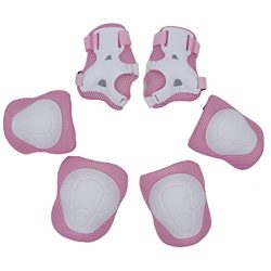 Luwint Kids Children Safety Protective Gear Adjustable Knee Pads Elbow Pads with Wrist Guards fo ...