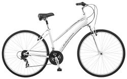 Schwinn Network 1.0 700c Women’s 16 Hybrid Bike, 16-Inch/Small, White