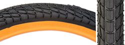 Sunlite Freestyle BMX Kontact Tires, 20″ x 1.95″, Black/Orange