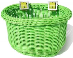 Colorbasket 01235 Kid’s Front Handlebar Bike Basket, Green