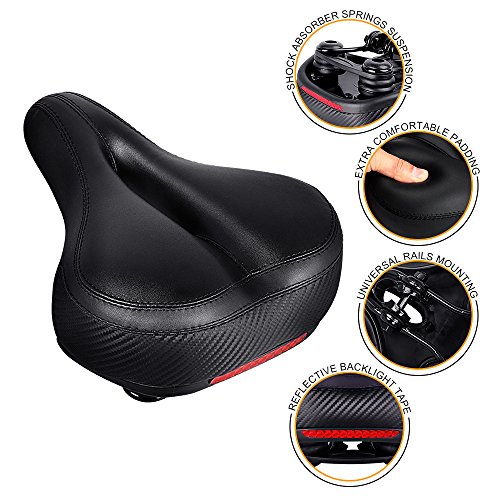 Yoleo Comfort Bike Seat, Bicycle Seat Saddle Replacement ...