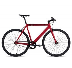 6KU Track Fixed Gear Bicycle, Burgundy/Black, 58cm