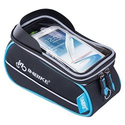 INBIKE Bike Phone Bag, Waterproof Top Tube Bicycle Bag Touch Screen Grey 5.7″